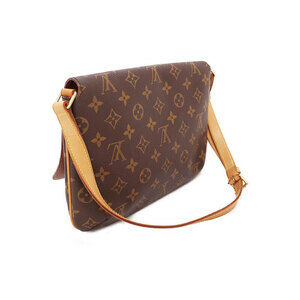 Louis Vuitton Leather Bag Musette Shoulder Short Monogram Tango Brown